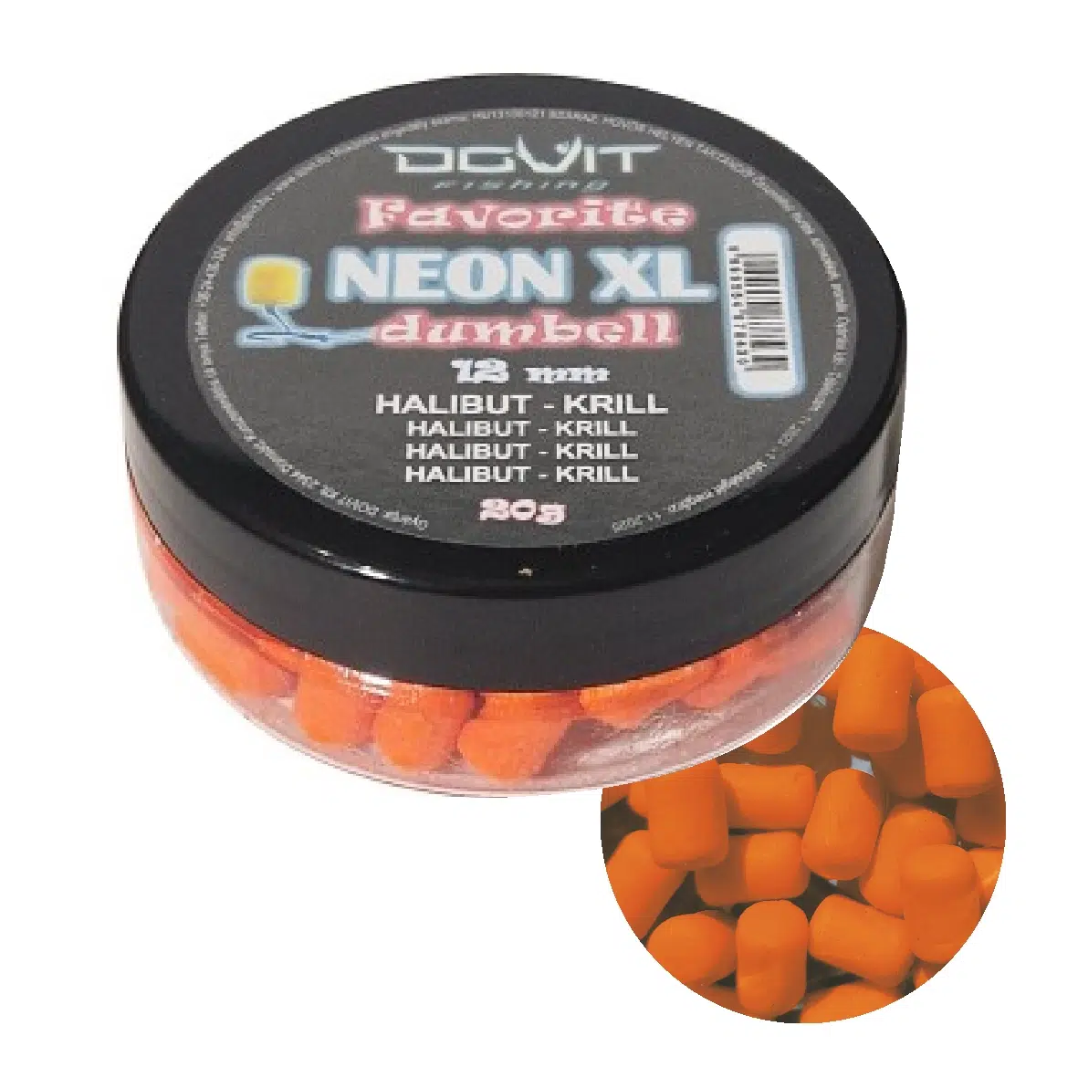 FAVORITE DUMBELL WAFTERS NEON 12MM – HALIBUT CU KRILL neon