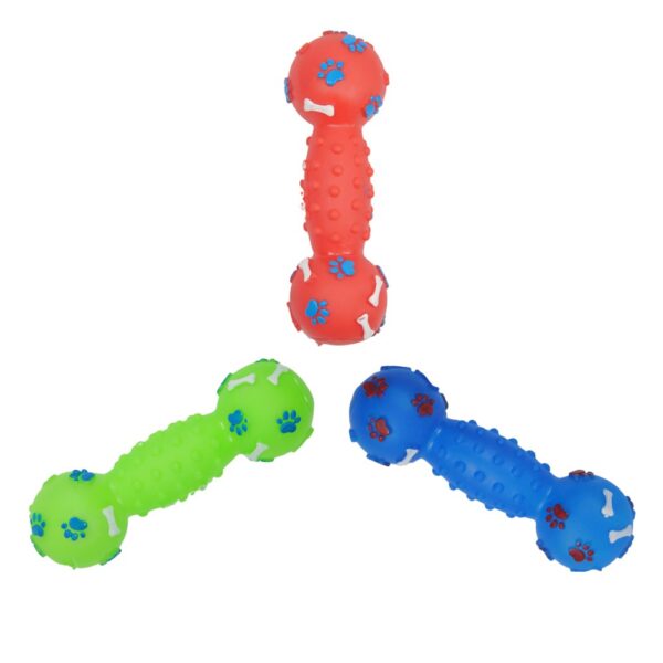 jucarie gantera dental mix color 18 cm