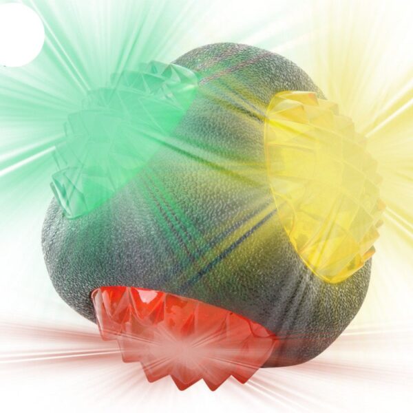 Jucarie minge hard luminoasa 8 cm