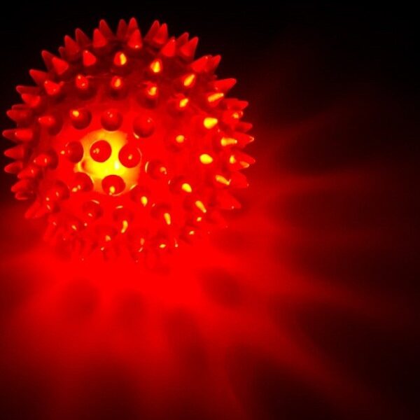 jucarie minge roz cu led o 55 cm