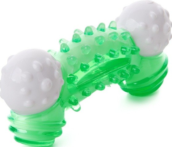Jucarie os TPR hard dental green 12,5 cm