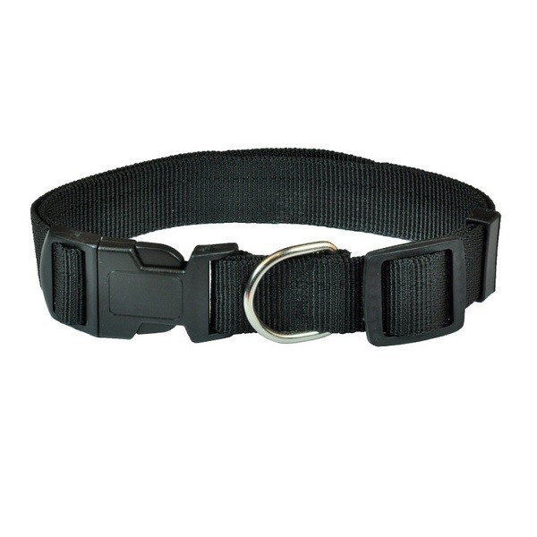 Zgarda chinga textila 16 mm/30 - 45 cm negru