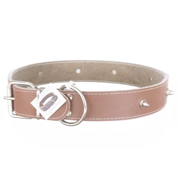 zgarda piele cu ornamente nr 6 culoare maro