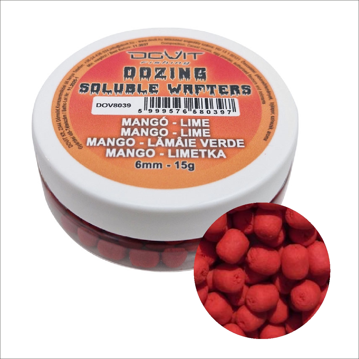 WAFTERS SOLUBIL OOZING 6MM - MANGO CU LIME wafters solubil