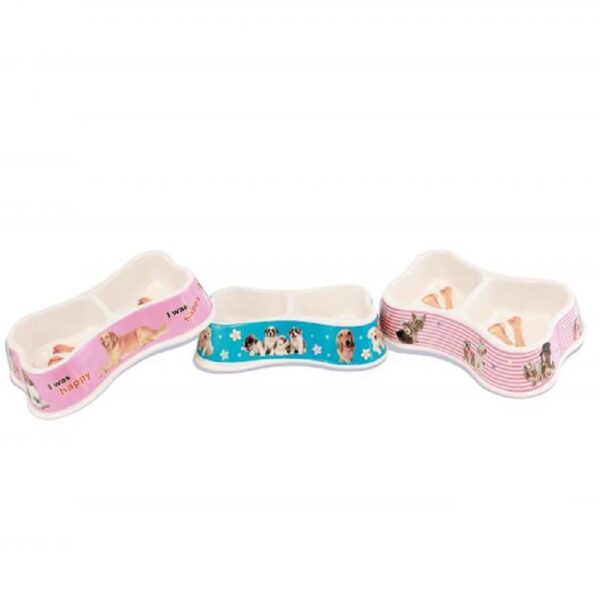 Castron dublu melamina 33/21/6,5 cm