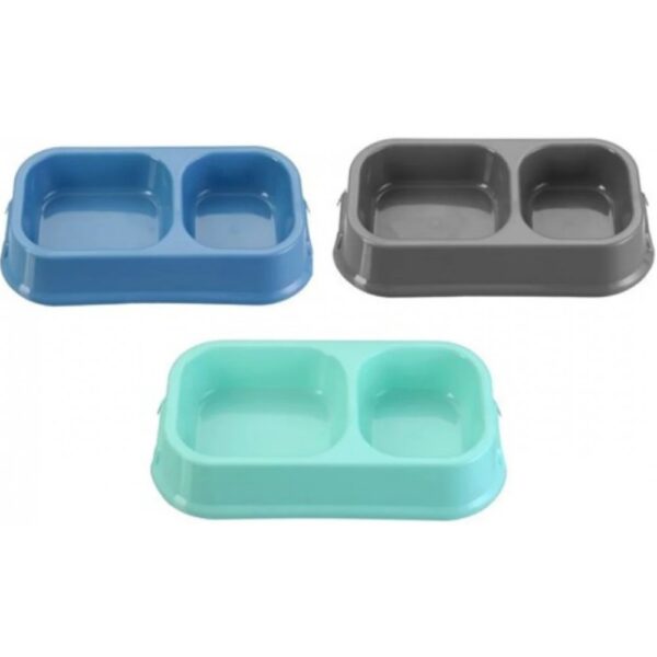 Castron dublu pvc 32/18/7 cm