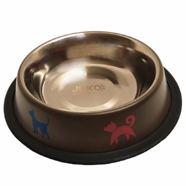 Castron inox antiderapant color 0,9 litri