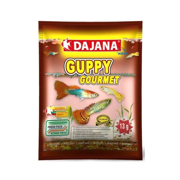 dajana guppy gourmet mini fulgi 13 g