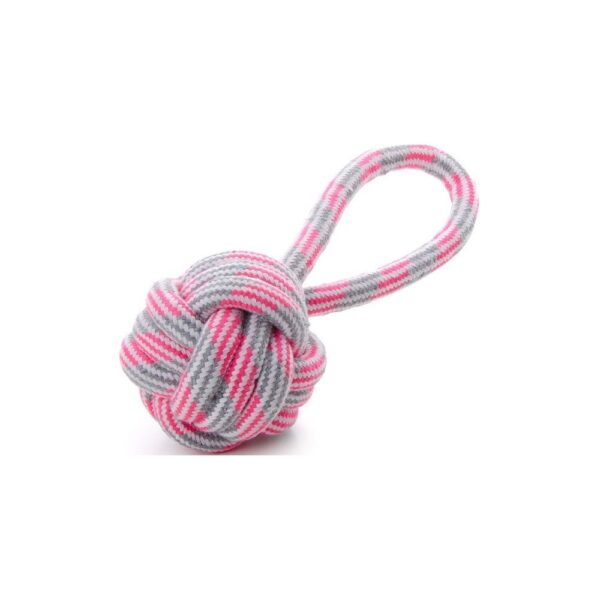 jucarie minge franghie maner pink 9 cm