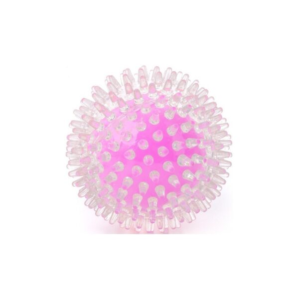 jucarie minge tpr dental pink 9 cm