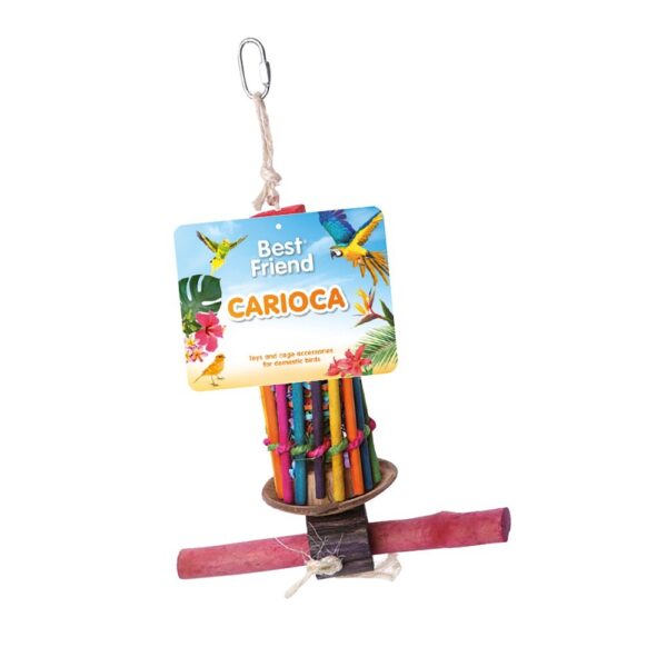 jucarie pentru pasari nuca cocos 34 x 20 cm 1