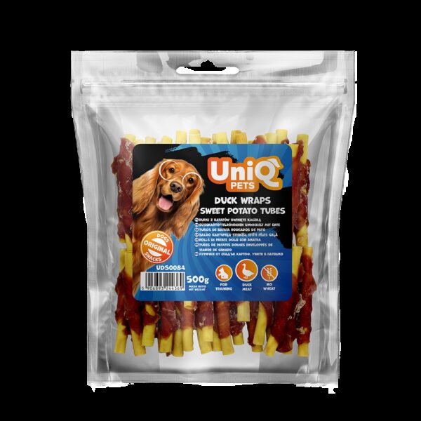 Mini batoane cu carnita rata Uniq 500 g