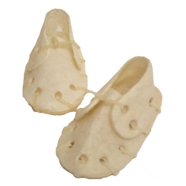 papuc piele alba 75 cm