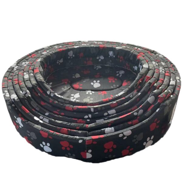 Patuturi ovale negru 7 buc/set 41 - 65 cm
