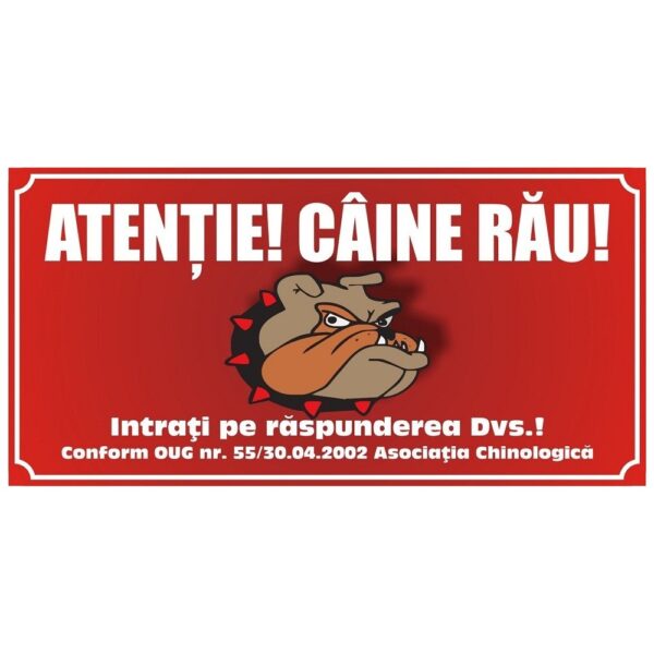 placuta de avertizare 22