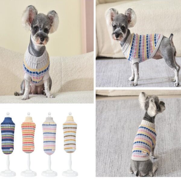 pulover tricotat fancy color nr 35