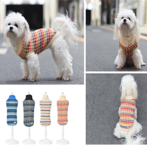 pulover tricotat fancy color nr40