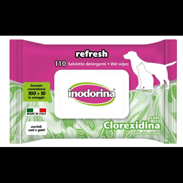 servetele umede inodorina clorhrexidina 110 buc