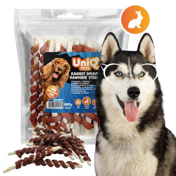 stix piele iepure 50 proteina uniq 500 g