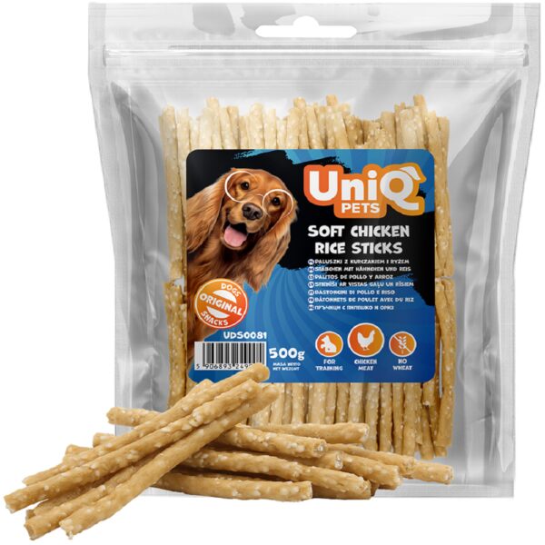Stixuri Uniq pui & orez 500 g