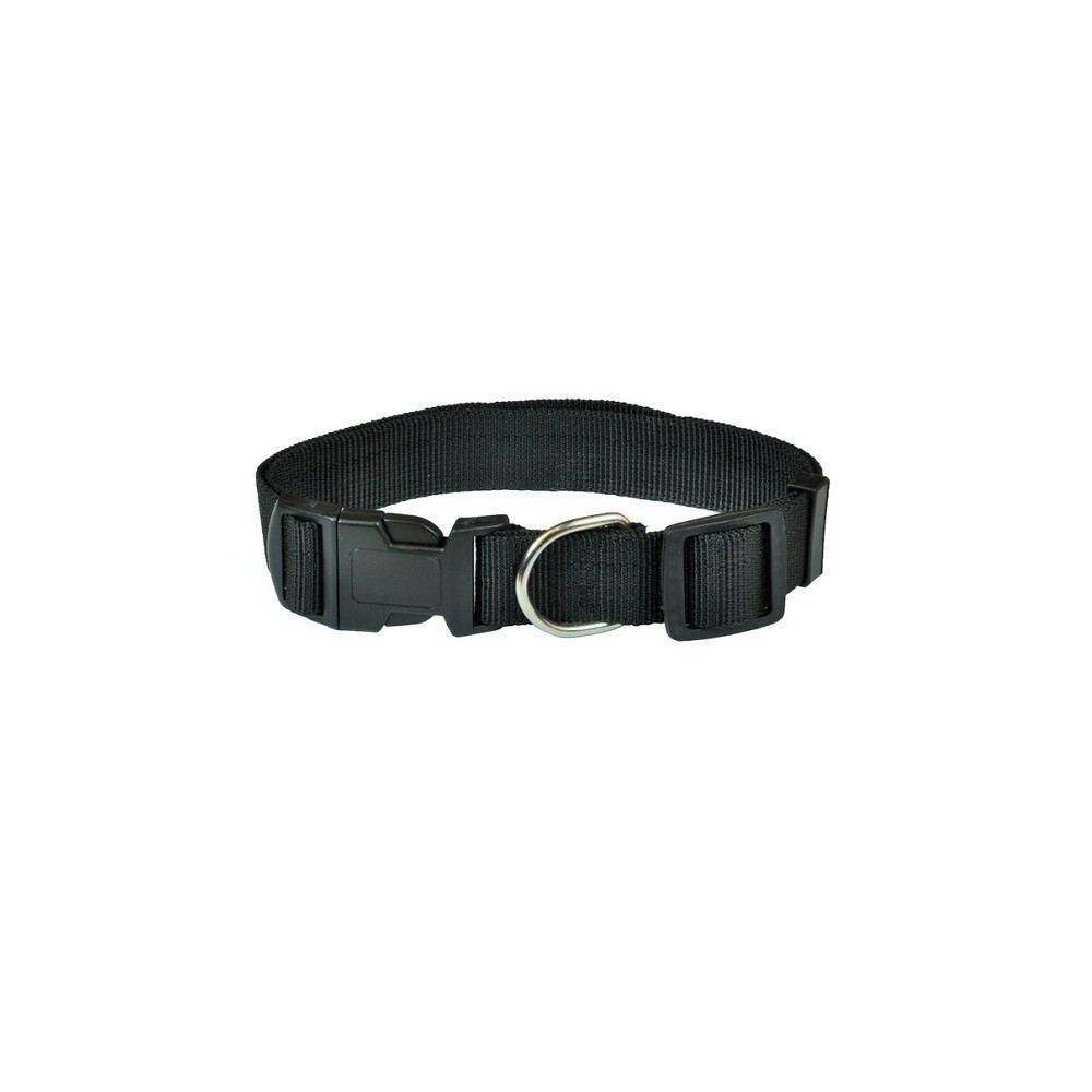 zgarda-chinga-textila-20-mm-55-cm-culoare-negru zgarda chinga textila 20 mm 55 cm culoare negru
