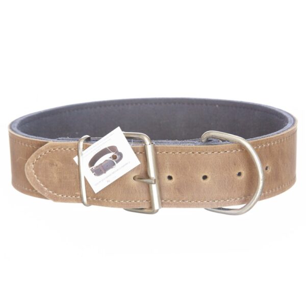 zgarda din piele latagroasa 5 cm 80 cm culoare maro