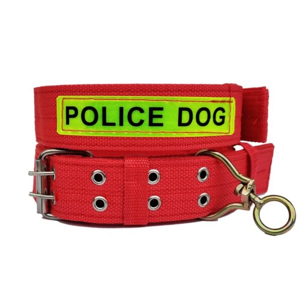 zgarda groasa police dog 460 cm rosu