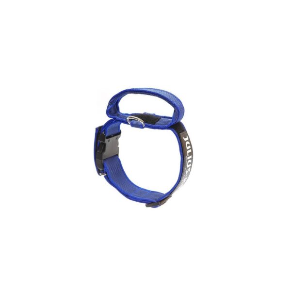 zgarda j k9 cu maner siguranta 5x47x67 cm albastru