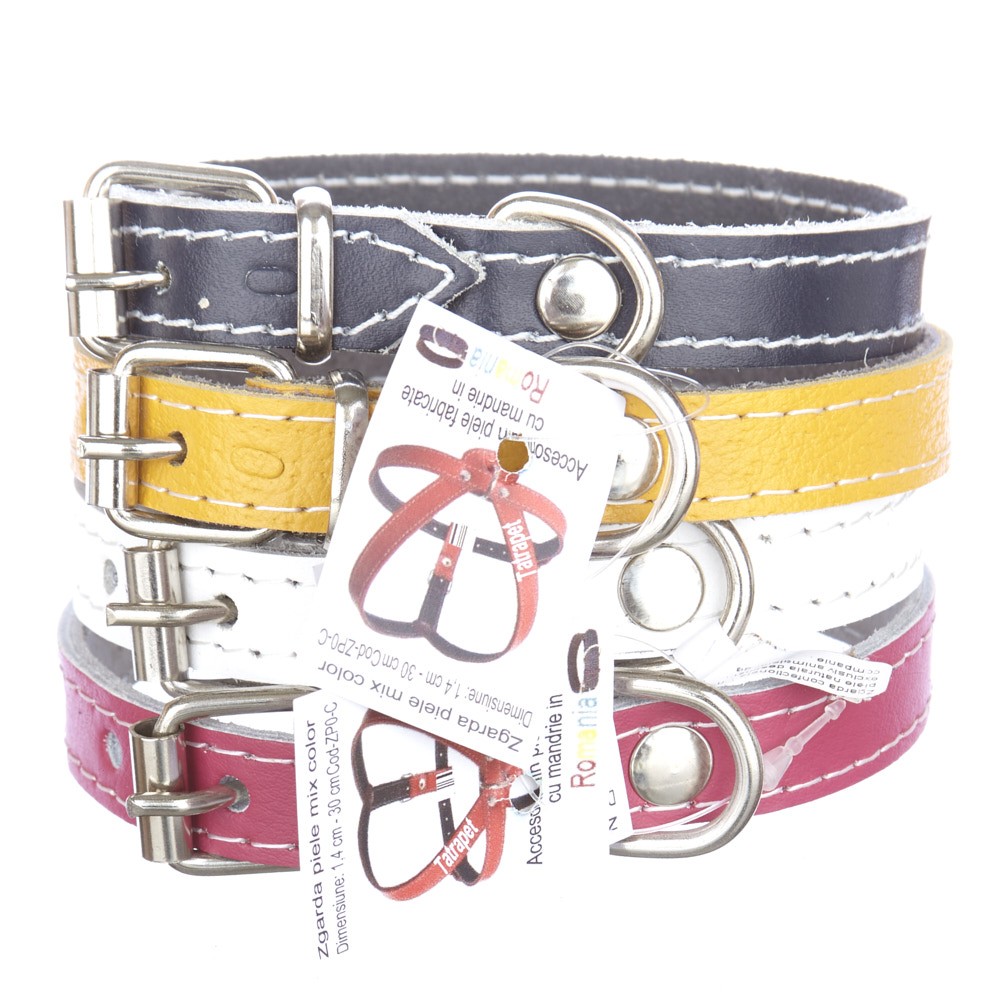 zgarda-piele-14-cm30-cm-nr-0-mix-color zgarda piele 14 cm30 cm nr 0 mix color