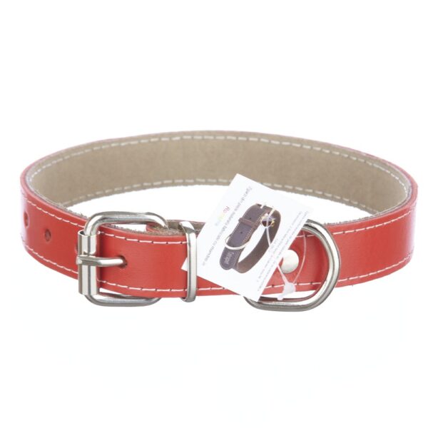 zgarda piele 23 cm50 cm nr 3 rosu